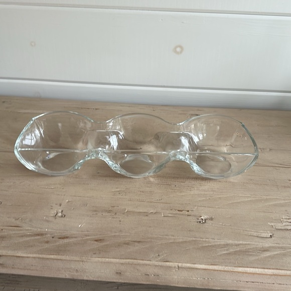 Divided Glass Serving Dish - Picture 2 of 11